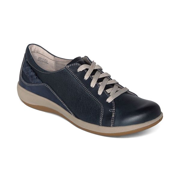 Aetrex Women's Dana Lace Up Oxford Dress Shoes Navy Shoes UK 6101-772